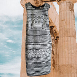 Philosophy small nwt sleeveless, black, white pencil dress. Office, fall/winter